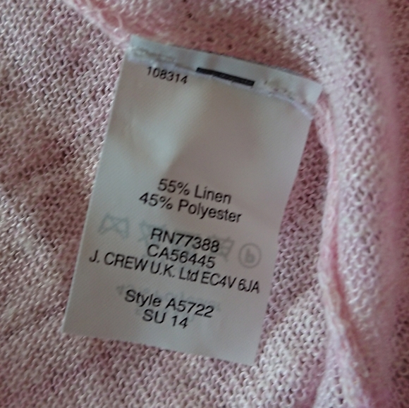 J. Crew Light Pink Zip-Up Cardigan size S - Picture 7 of 10